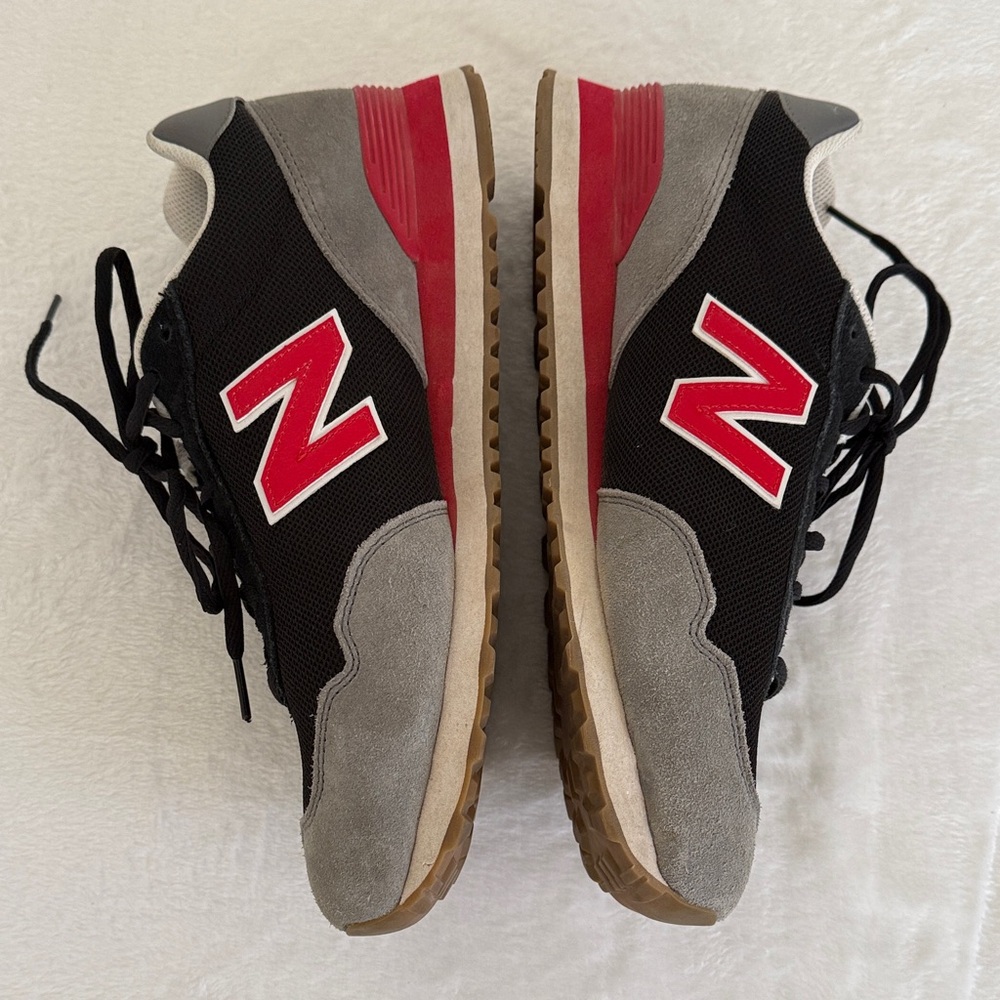 New Balance 515 Men's sneakers Black, Red, and Gray size 11